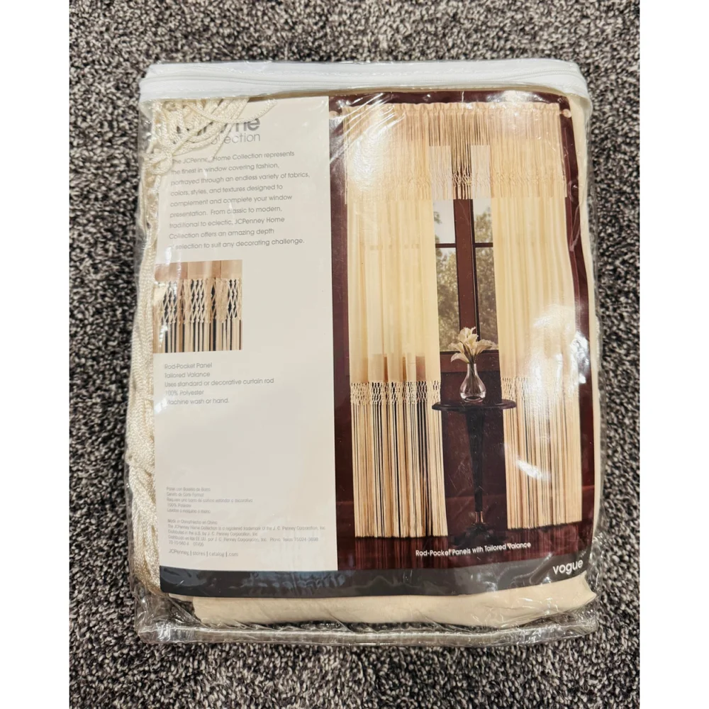 JCPenney Home Collection Curtains Bundle – 2 Panels + 1 Valance NWT - Picture 6 of 8